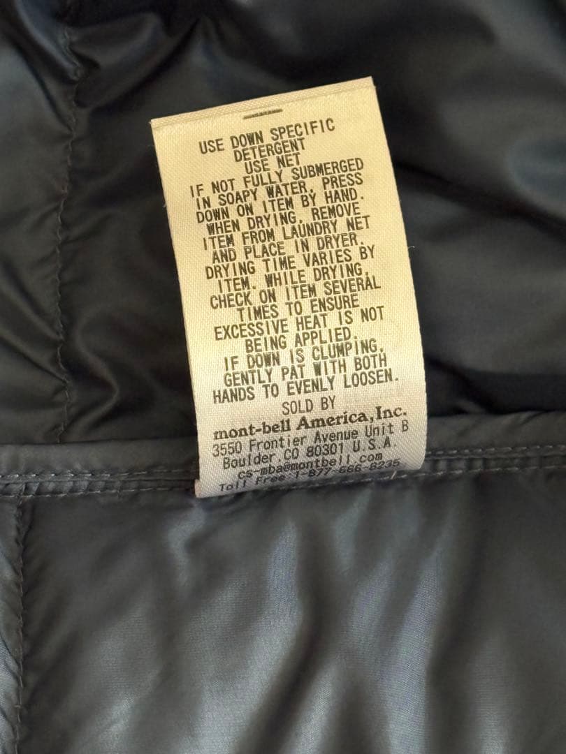 mont-bell アルパインダウンパーカ ネイビー