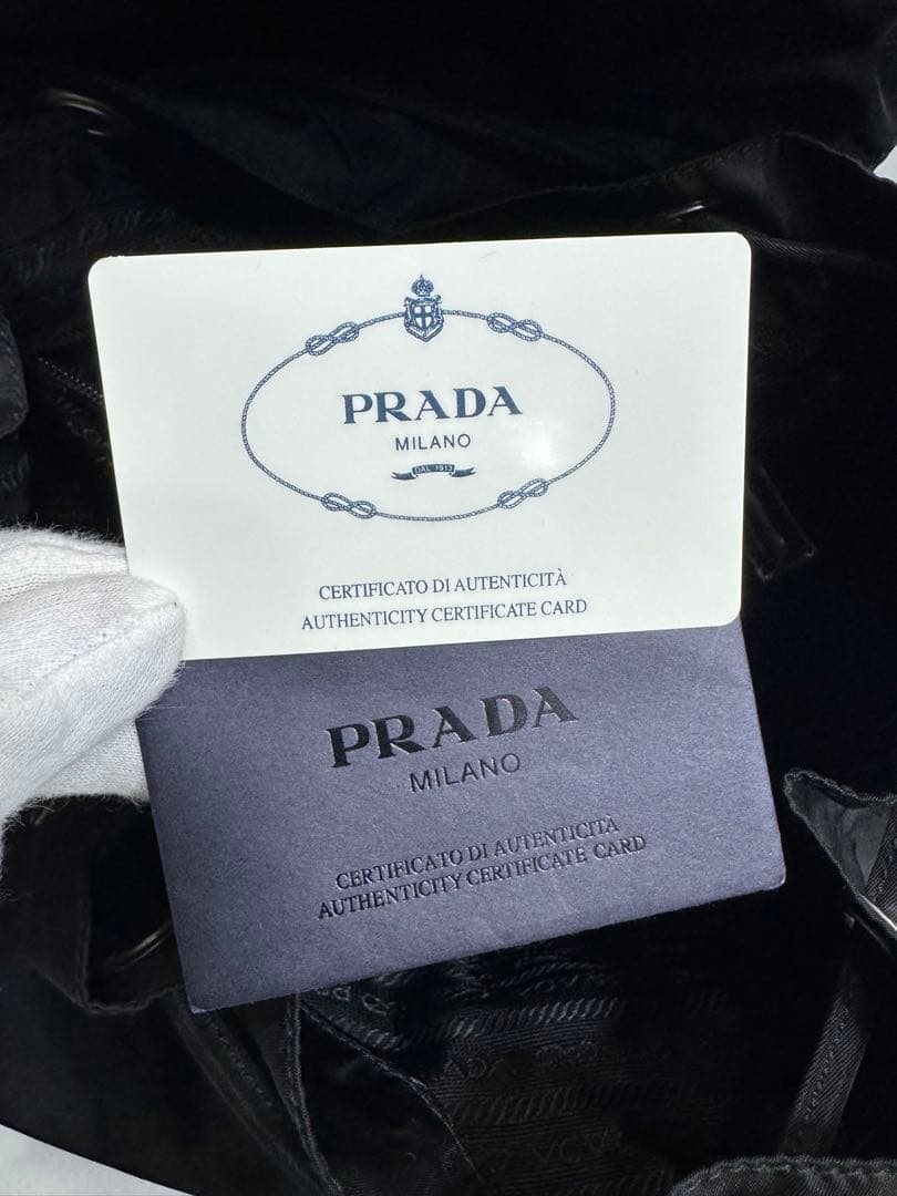 美品 PRADA（プラダ）バックパック デイパック ポコノ 三角ロゴ