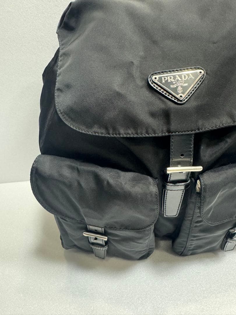 美品 PRADA（プラダ）バックパック デイパック ポコノ 三角ロゴ