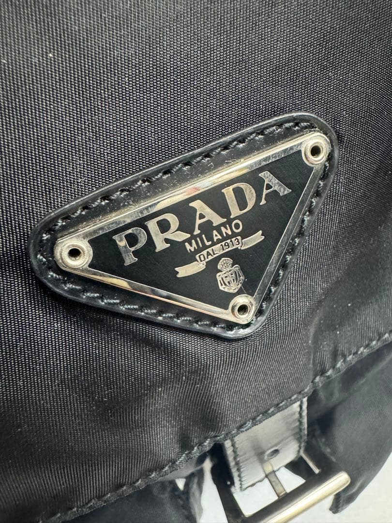 美品 PRADA（プラダ）バックパック デイパック ポコノ 三角ロゴ