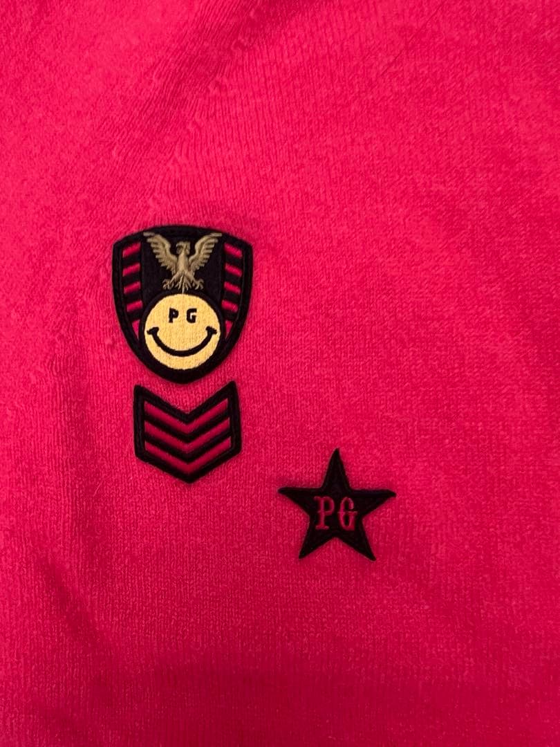 パーリーゲイツ ニット パーカー ワッペン 裏起毛 蓄熱 スカート 0 Sサイズ