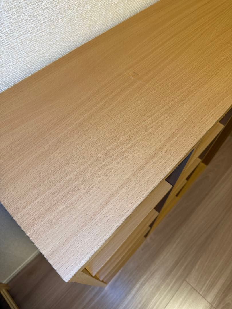 スライド式書棚奥深タイプ ナチュラル