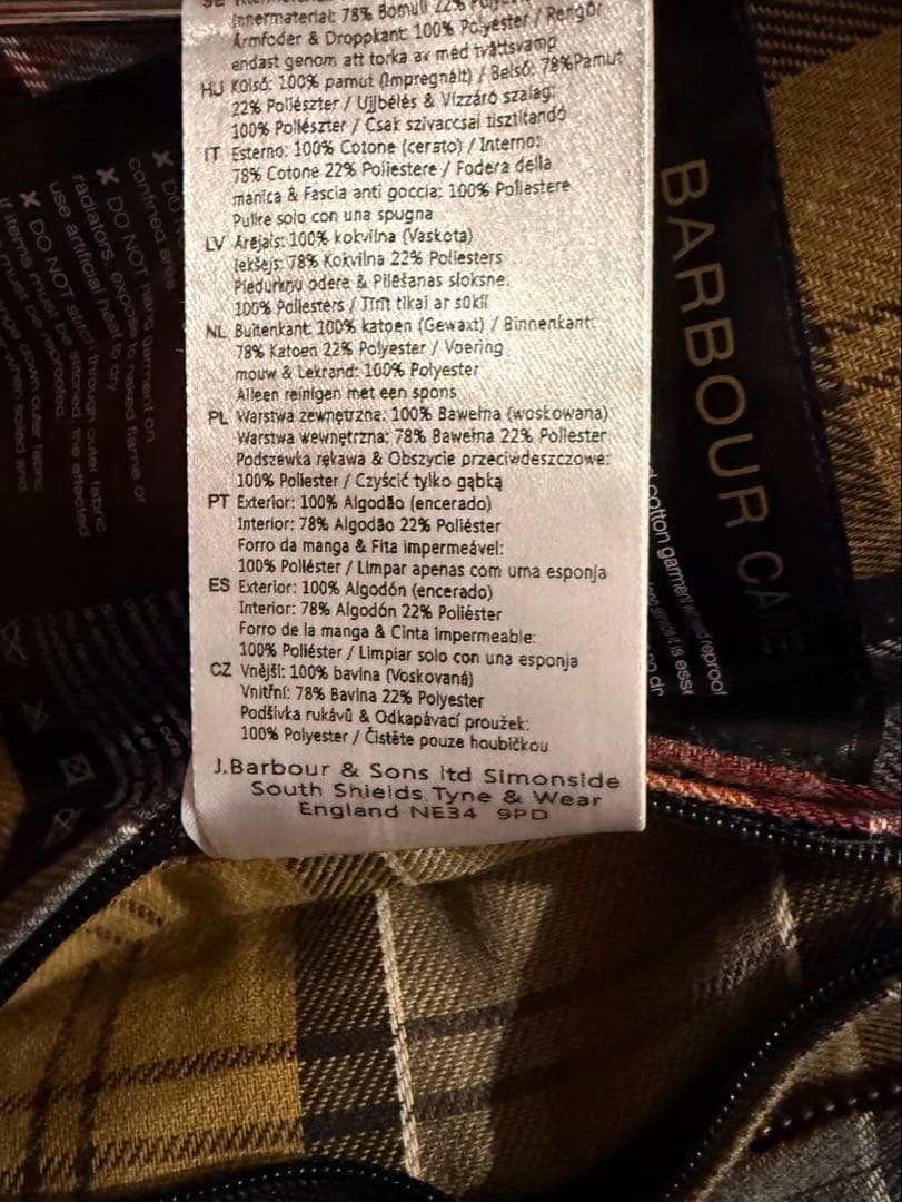 美品 Barbour Bedale バブアー ビデイル