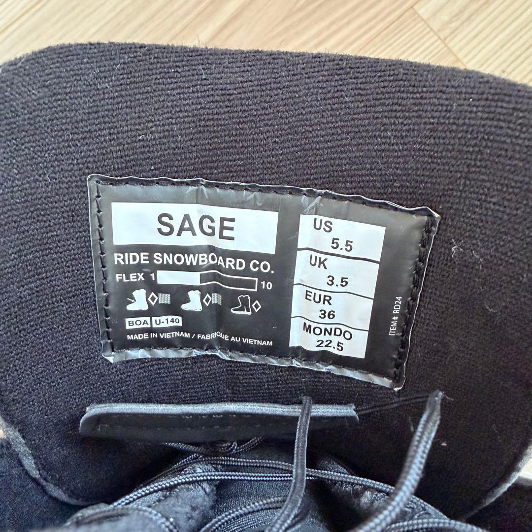 RIDE SAGE スノーボードブーツ(女性用)