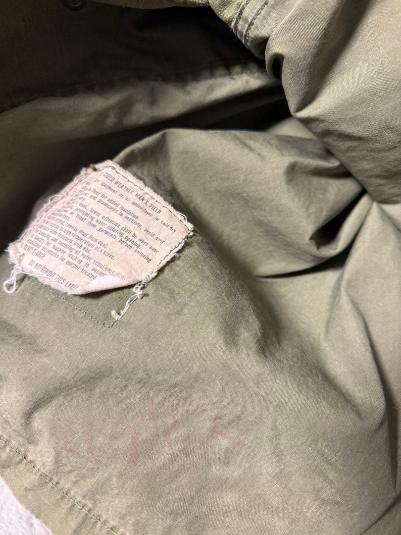 70s M-65 ヴィンテージ ミリタリージャケット m65 アルミジップ