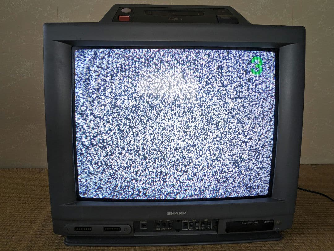 SHARPスーパーファミコン内蔵テレビ　21G-SF1 コントローラー3個付き