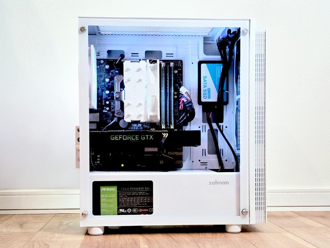 白ゲーミングPC i7-4770 / GTX1060 / SSD512GB