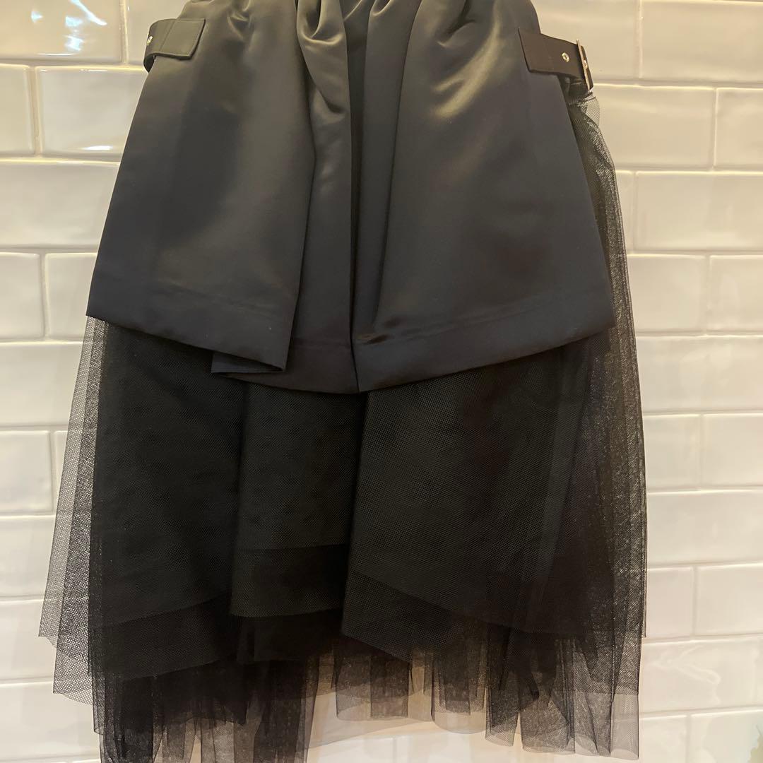 noir kei ninomiya ブラックチュールトップス