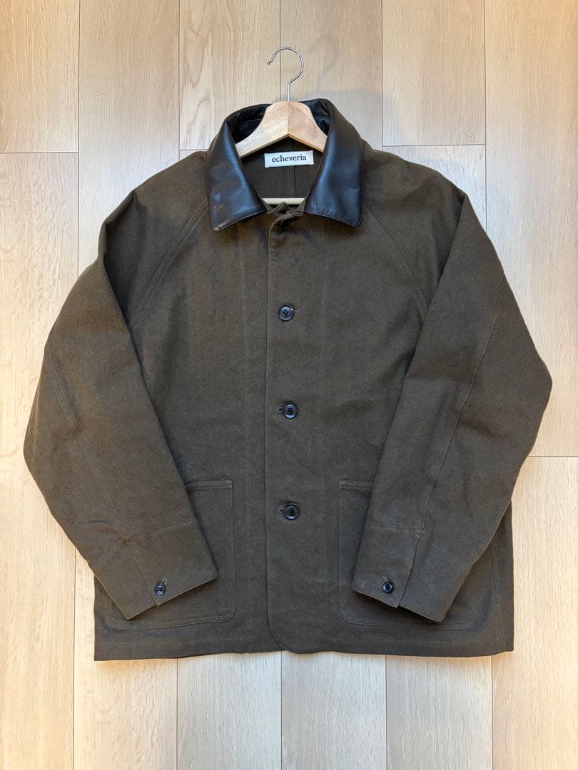 ジャケット・アウター echeveria Leather Switiching Work JKT