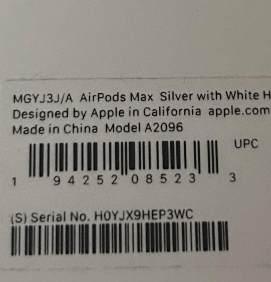 【正規品】AirPods Max ヘッドホン　シルバー　カバー付き