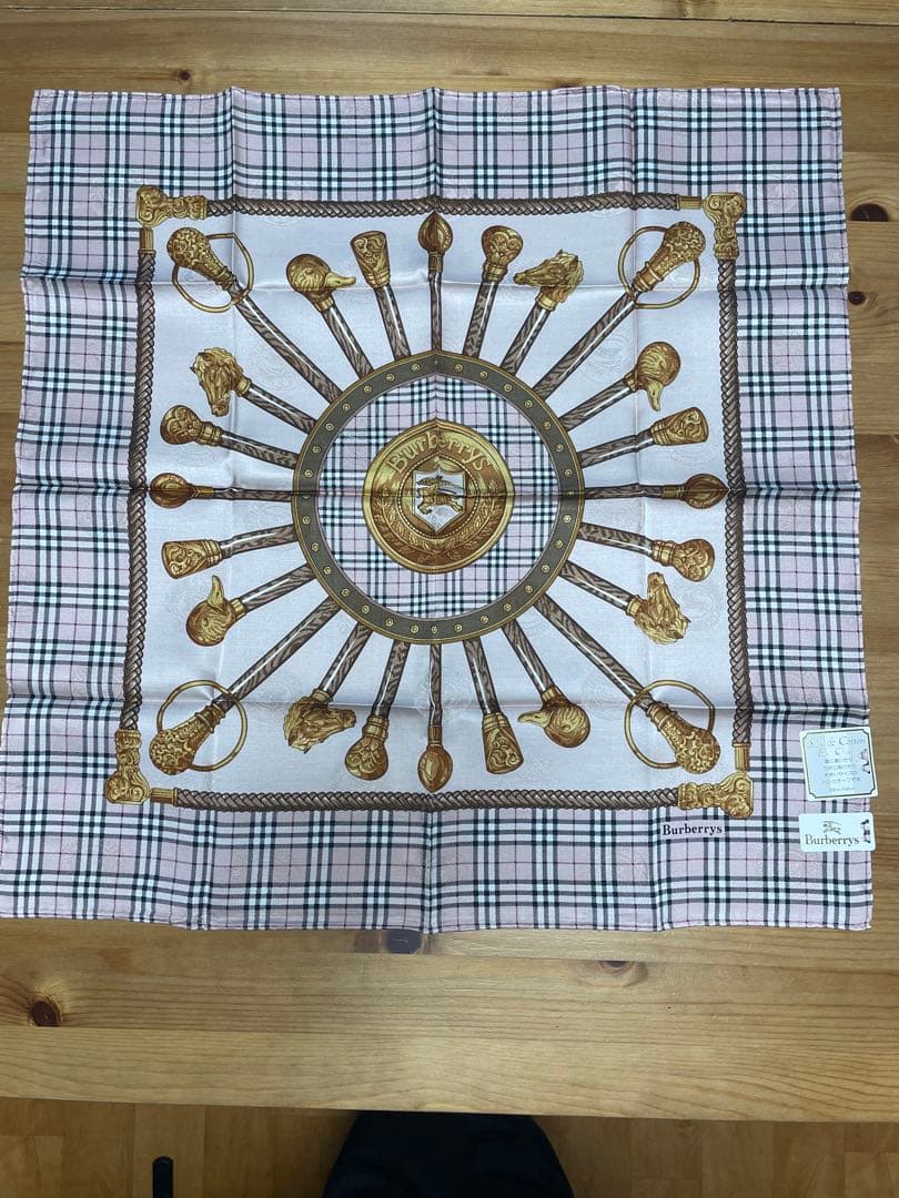 s*y様 Burberry's チェック柄ハンカチーフ3枚セット
