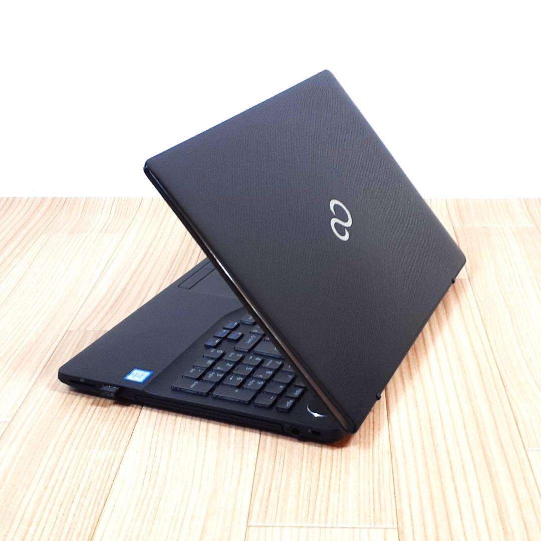 ノートPC　爆速　Fujitsu FMV 15.6インチ シャイニーブラック