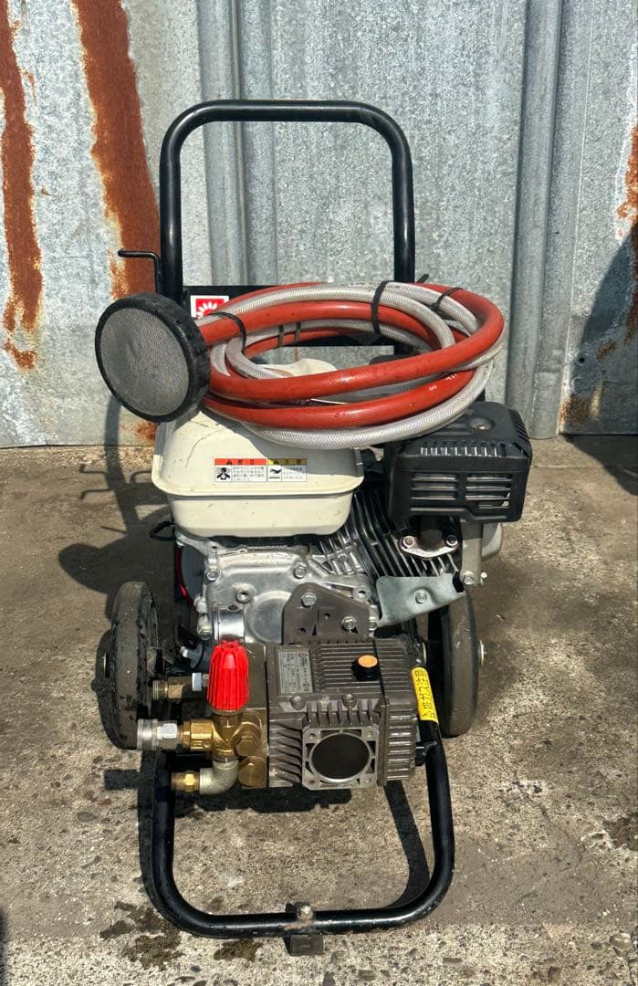 H9. スーパー工業 エンジン式高圧洗浄機 SEC-1310本体 & 給水ホース
