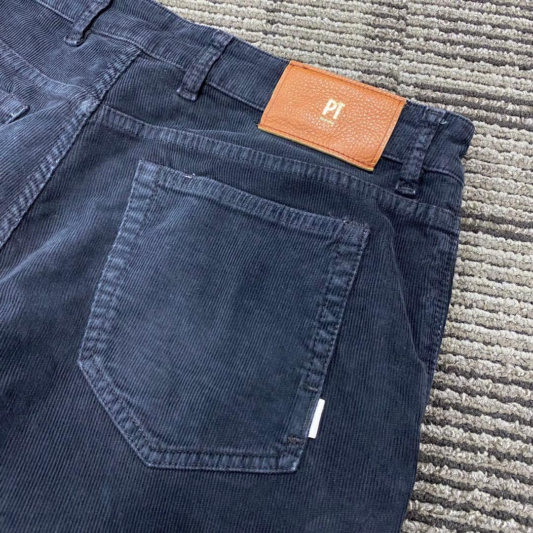 PT TORINO コーデュロイパンツ　ダークネイビー