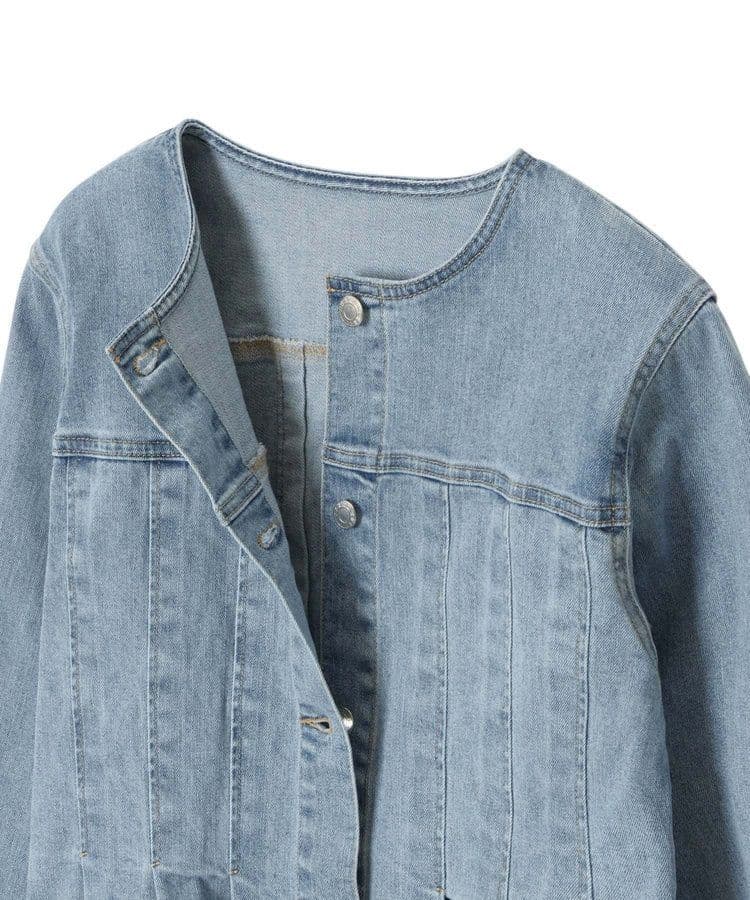 ANAYI ストレッチデニムノーカラー ジャケット サイズ38