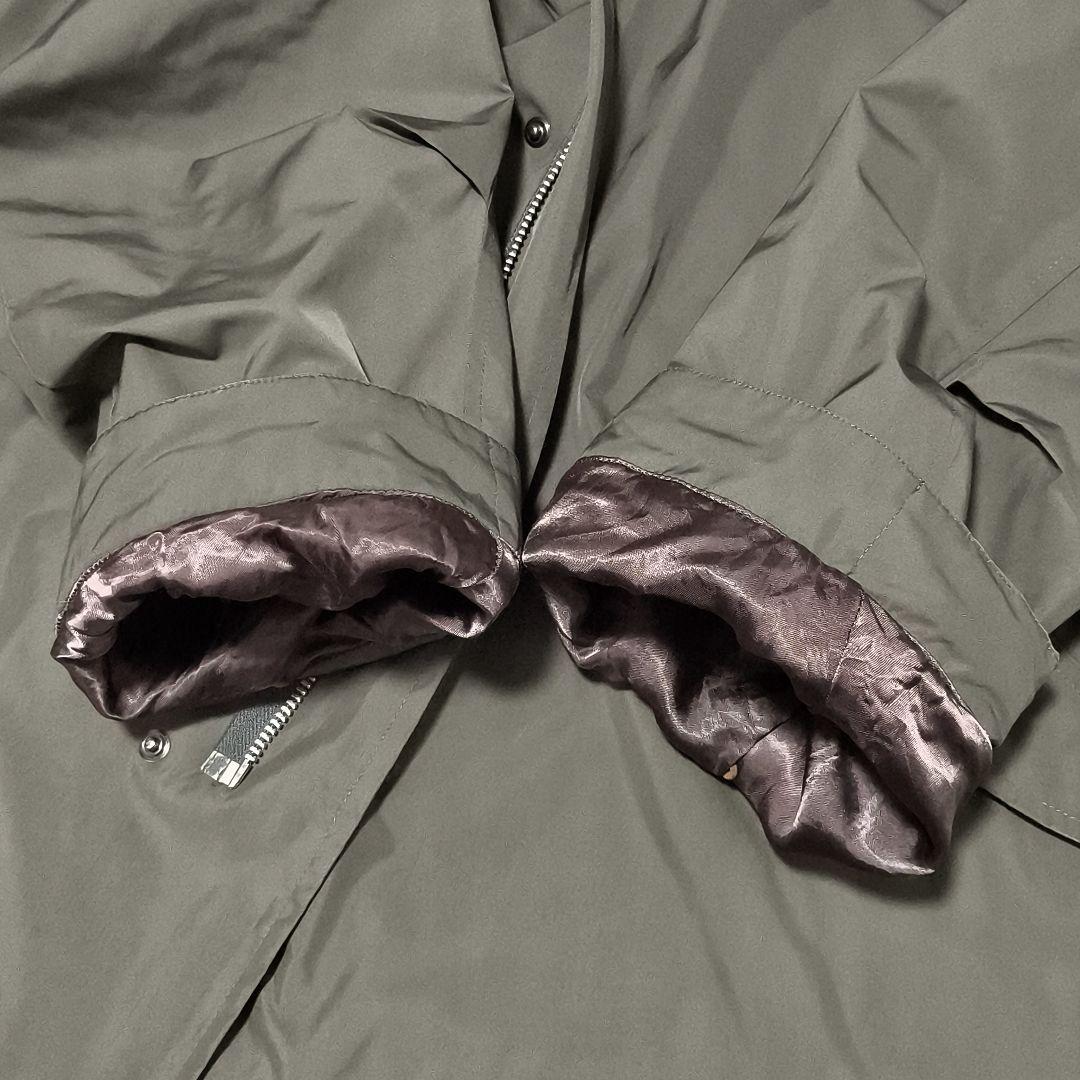 バーバリーブラックレーベル　モッズコート　裏地ノバチェック　ラビットファー