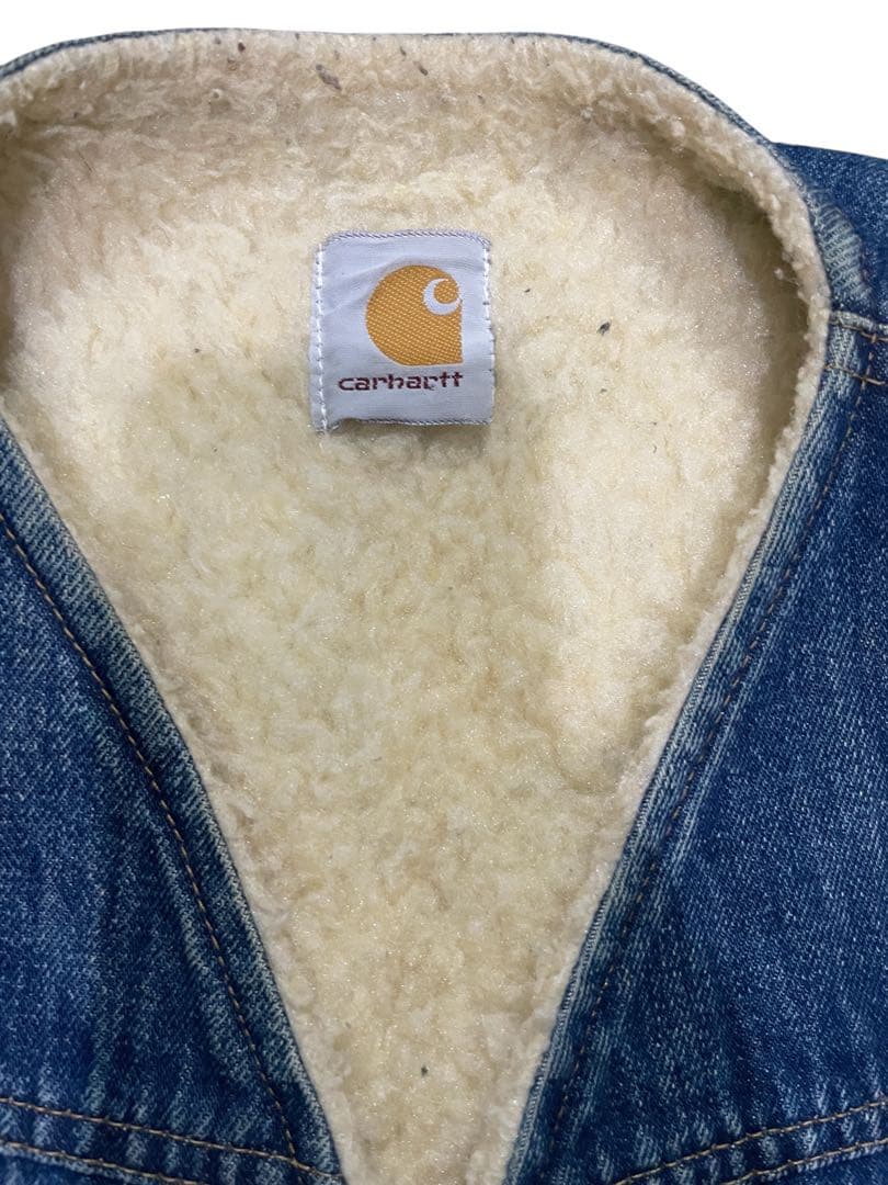 Carhartt カーハート デニム ボアベスト　90s ストリート スケーター