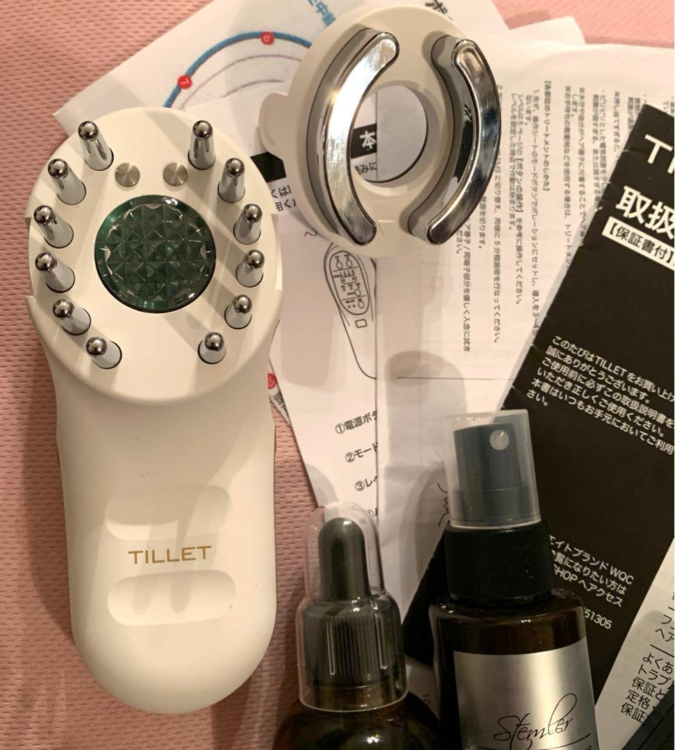 ティレット　美顔器　頭皮ケア　リフトアップ　顔　電気バリ　スカルプ　ヒト幹細胞
