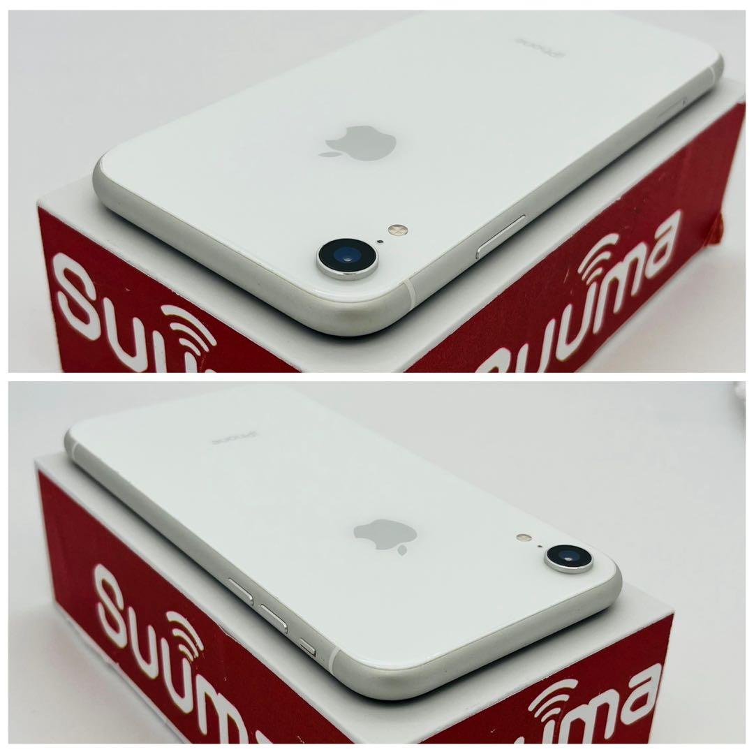 A 100% iPhone XR 64 GB SIMフリー ホワイト 本体