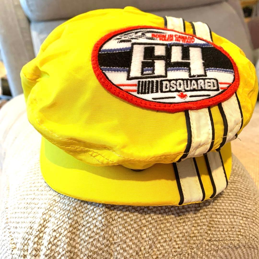 ☆激レア品！！DSQUARED2イエロー レーシングキャップ