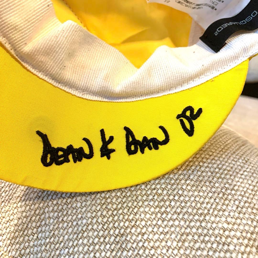 ☆激レア品！！DSQUARED2イエロー レーシングキャップ