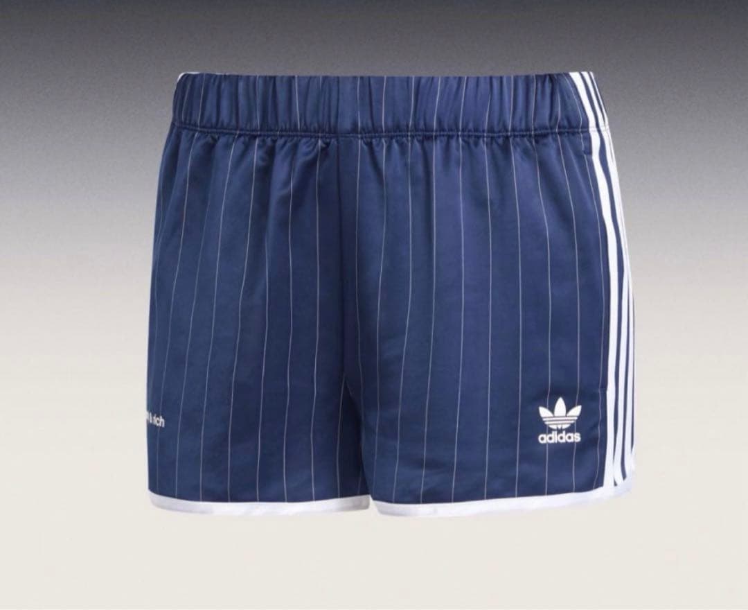 adidas sporty&rich ネイビー ショーツ　XS