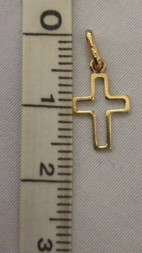 全てK18(18金) 十字架、クロス型ペンダントトップ 刻印あり、鑑定済み