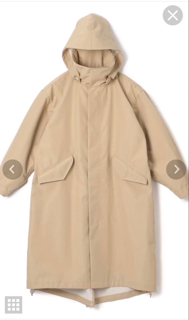 k*.様 Hyke ベージュ フード付きロングコート サイズ3 (新品・未開封)