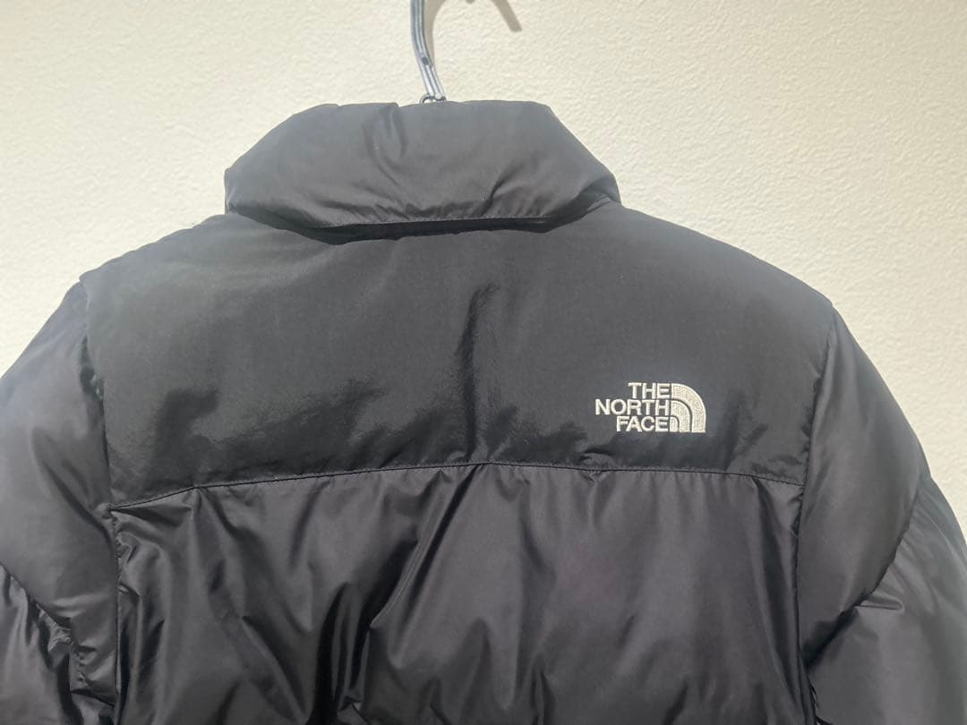 ノースフェイス　150 黒　ダウン　子ども　レディース　S ジュニア　上着