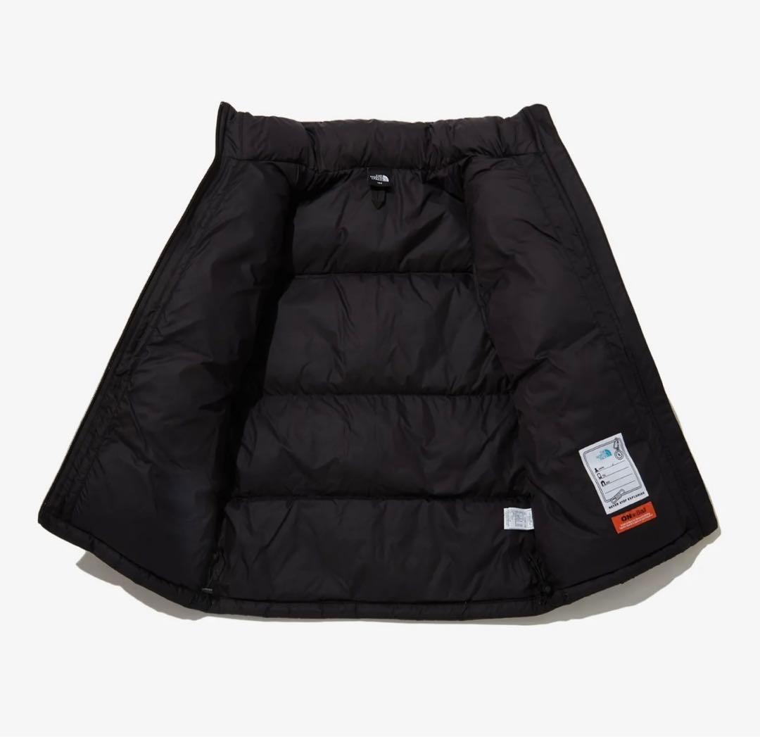 ノースフェイス　150 黒　ダウン　子ども　レディース　S ジュニア　上着