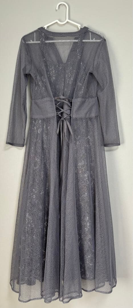 【着用1回だけ】お呼ばれドレスM・イヤリング・バック・ネックレスの小物付セット