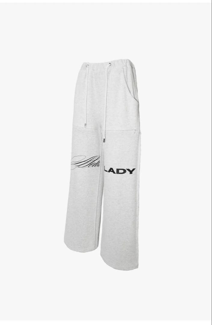 パンツ theredthread logo slit pants