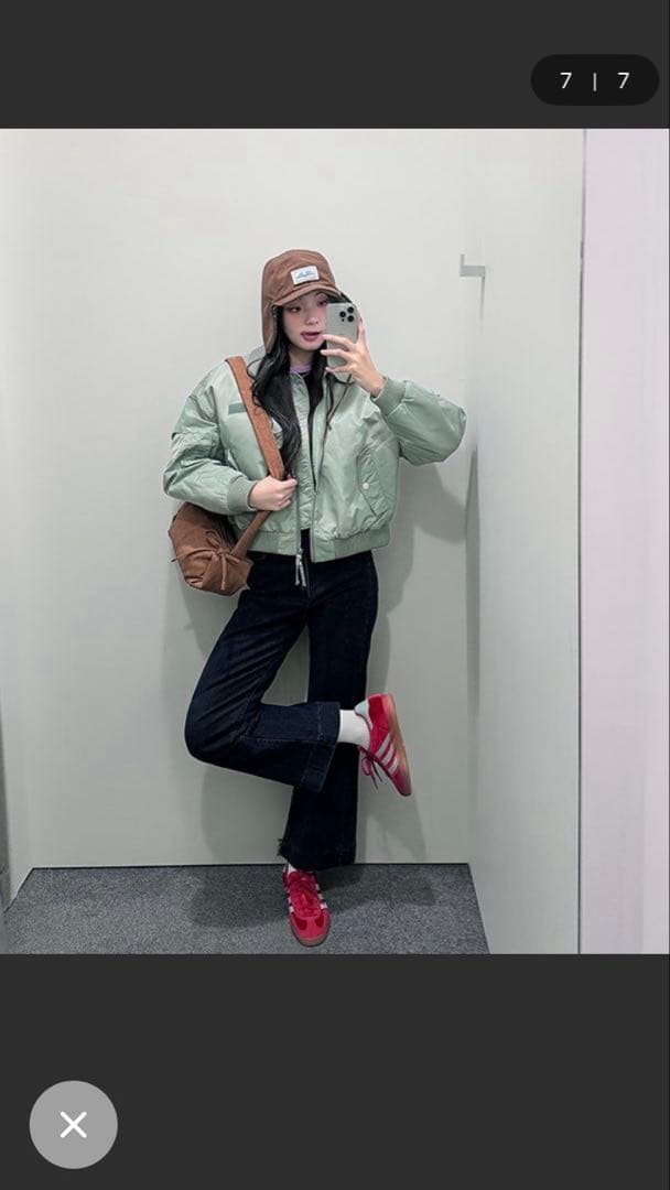 オリーブグリーン ナイロンジャケット Mサイズ