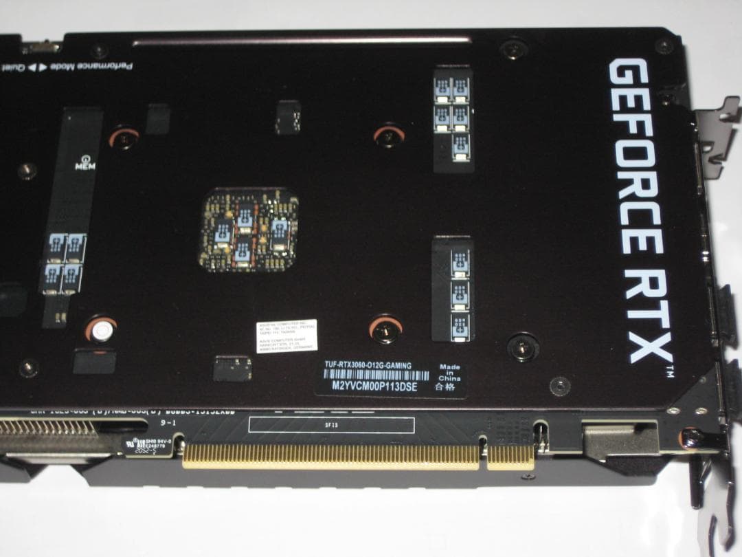 中古　ASUS　TUF-RTX3060-O12G-GAMING