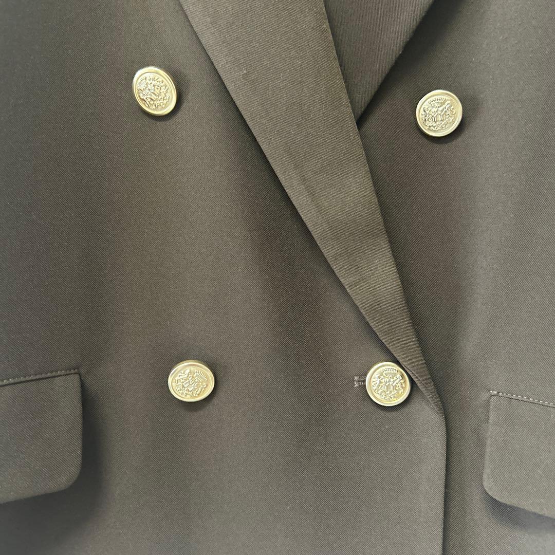 グレディブリリアン 未使用に近いブラウン ツイルテーラードダブルジャケットM38