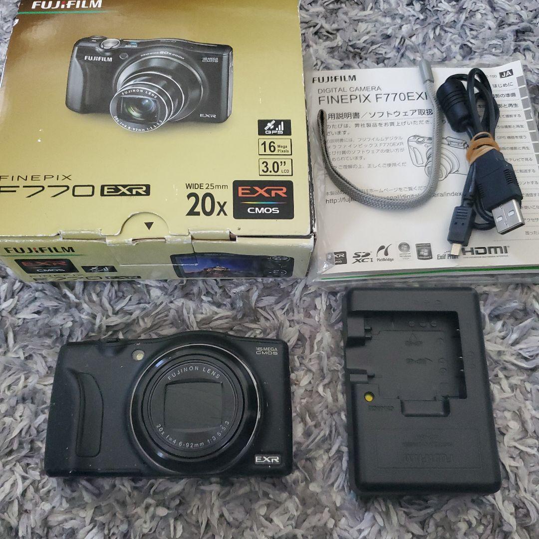 箱有 動作品 FUJIFILM FINEPIX F770EXR BK ブラック