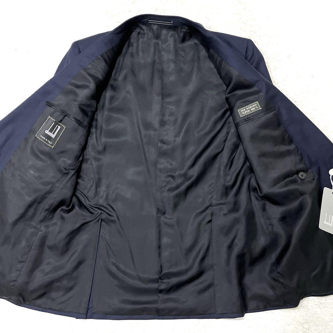 【新品】Dunhill Super100’s 紺 ダブルブレザー 金ボタン 46