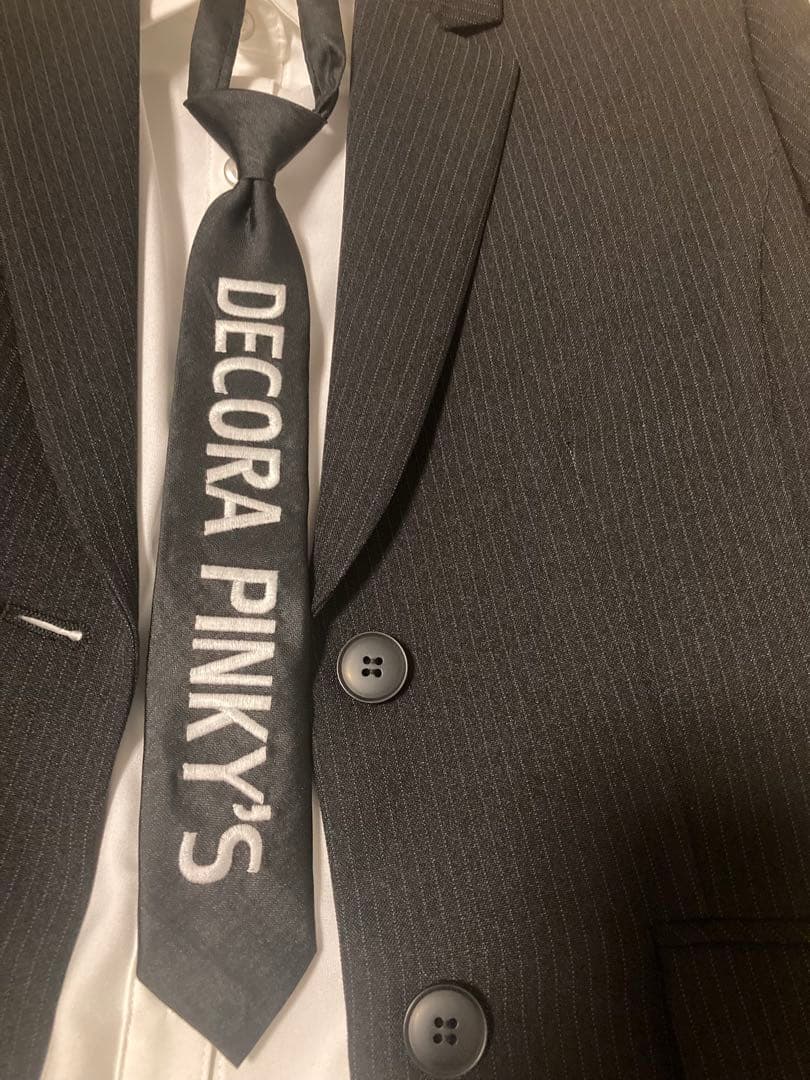 デコラピンキーズ 女子 ストライプ スーツセット 160A 卒業式