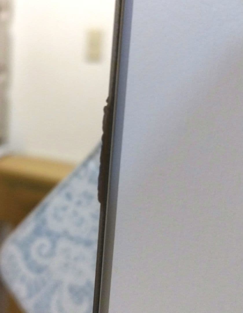 シューズボックス 下駄箱 扉付き ミラー付き 幅29cm 木製　ホワイト