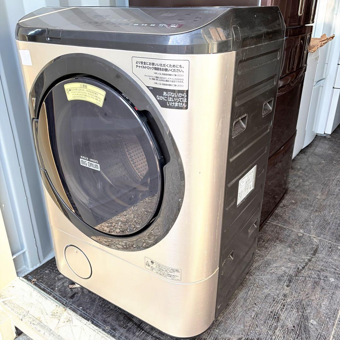 376取付無料！日立熱乾燥搭載！洗剤自動投入 高性能ゴールドドラム式洗濯機！