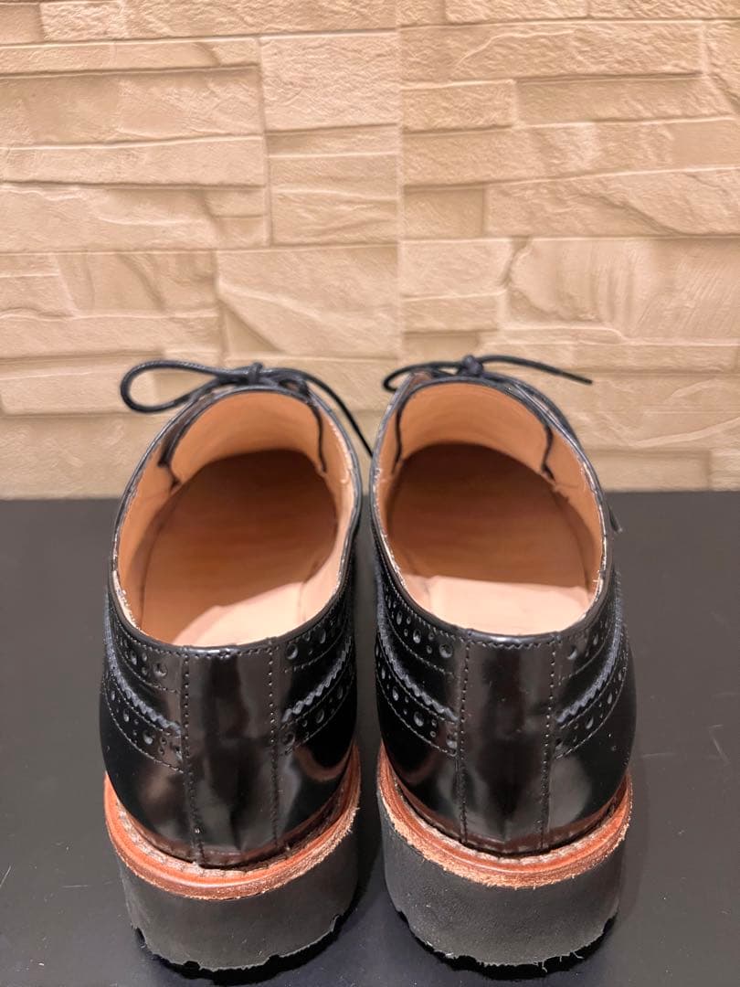 『美品』ファビオルスコーニ　レースアップ　黒　ローファー　チャーチ　マーチン