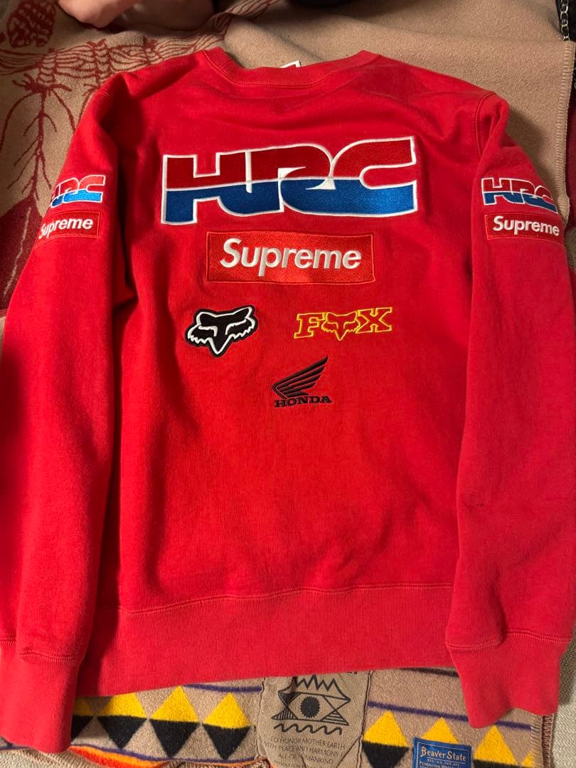 トップス supreme19AW/Honda Fox Racing HRCCREWNECK