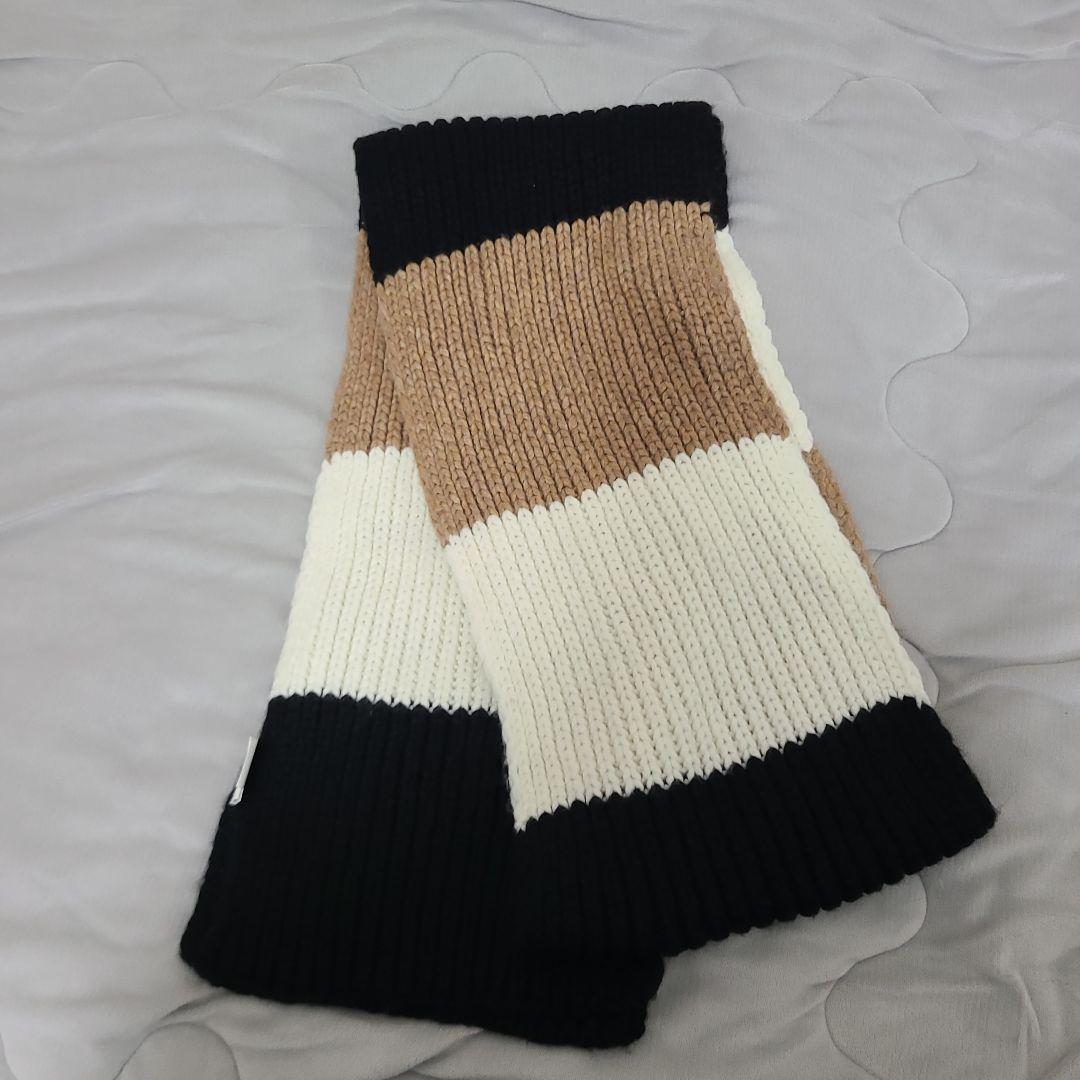 値下げ UGG リブ編みニット 帽子 マフラーセット