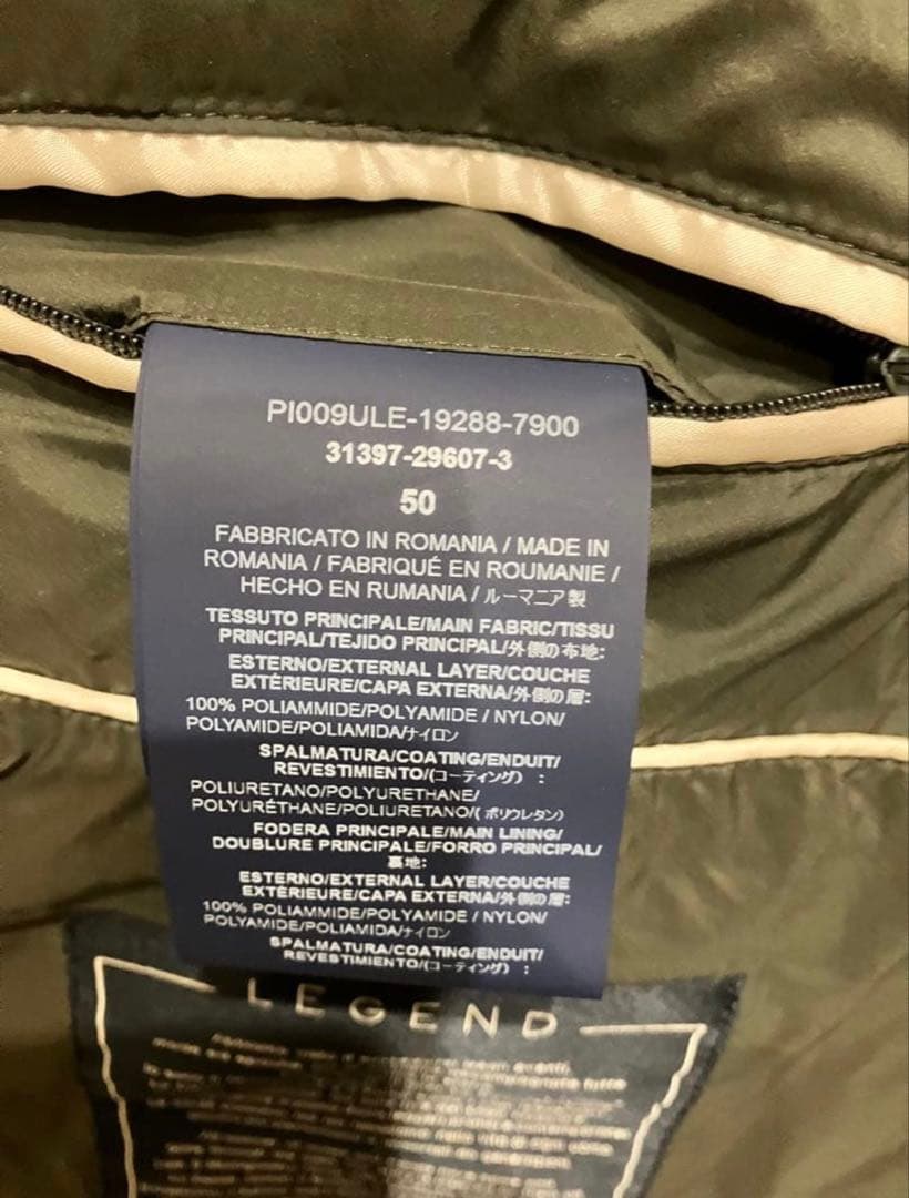 【美品】HERNO ヘルノ　レジェンド　ダッフル　ダウン　オリーブ XL