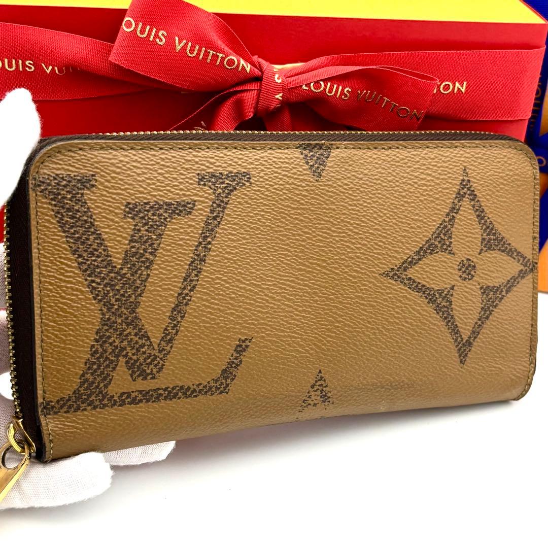☆箱付☆美品☆ルイヴィトン 長財布 モノグラムジャイアント ジッピーウォレット
