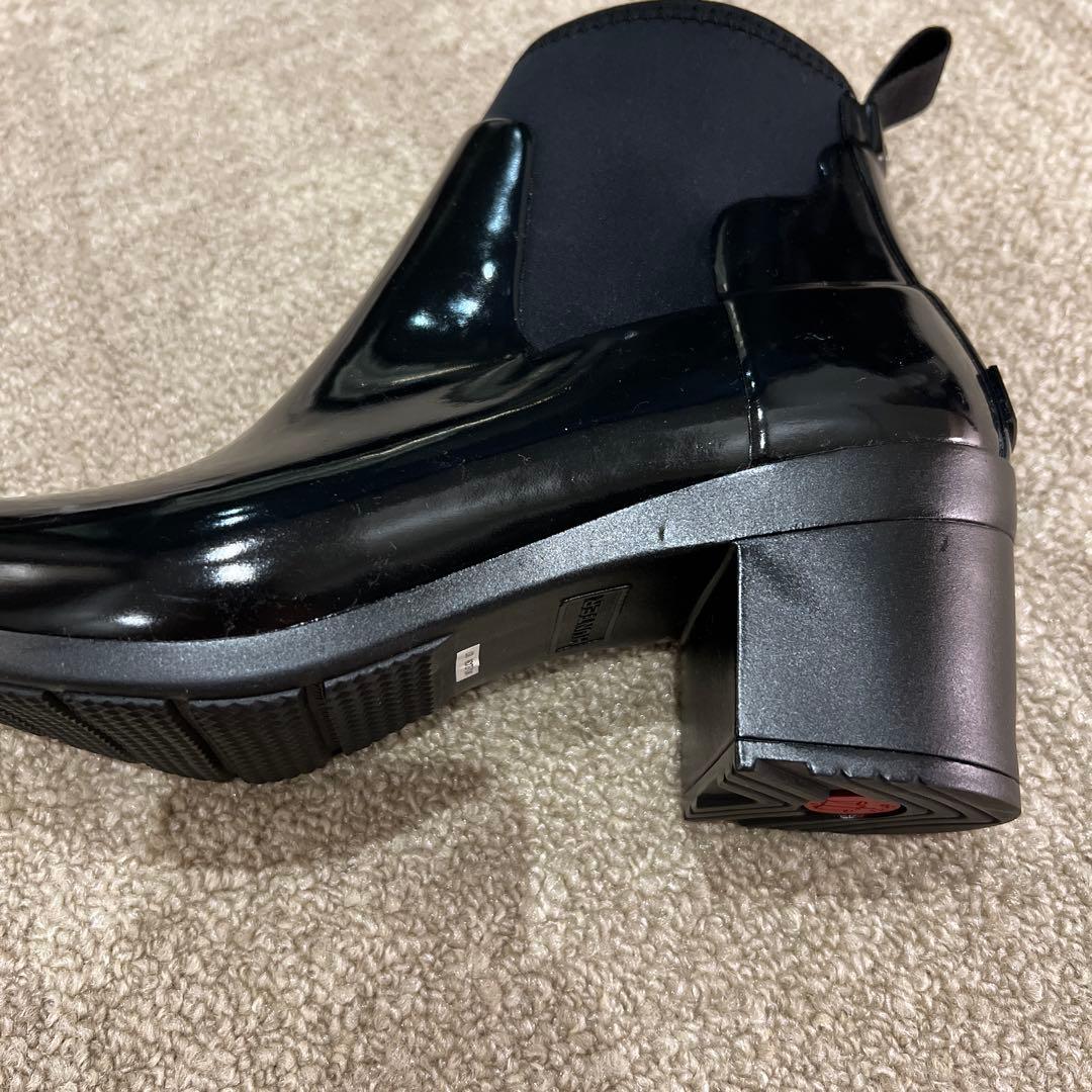 Hunter レインショートブーツ　ブラック