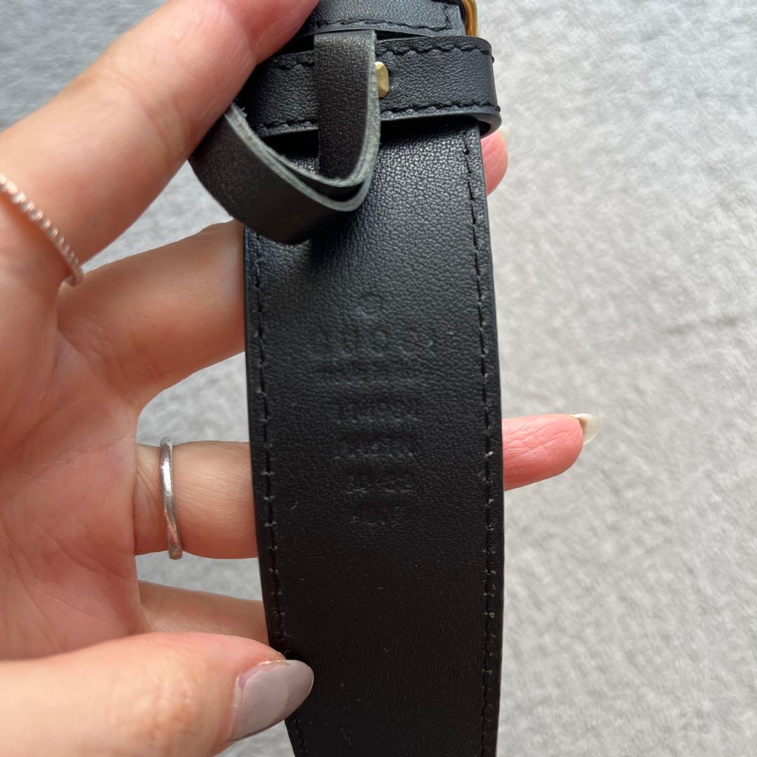 Gucci ブラック GGロゴ ベルト