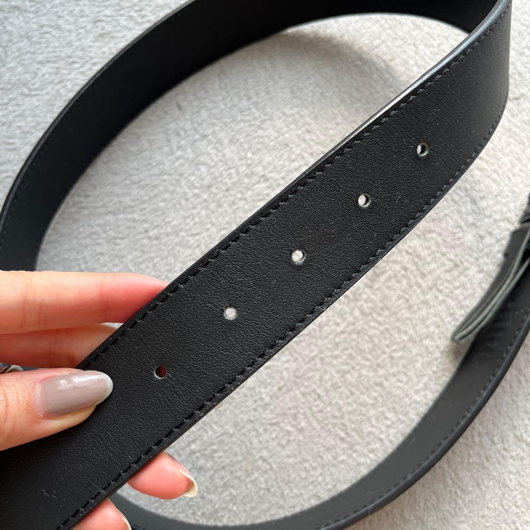 Gucci ブラック GGロゴ ベルト