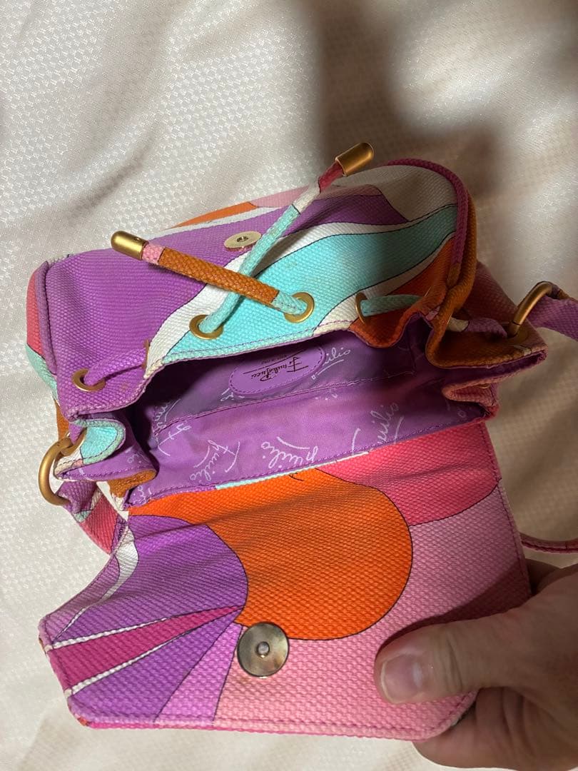 【エミリオプッチ】パリジェンヌ風ショルダーバッグ♪Emilio Pucci