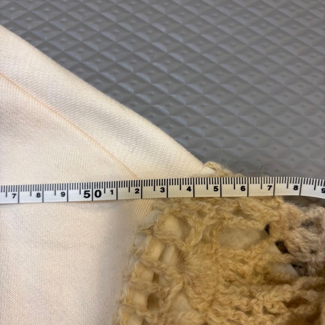 【タグ付き】BEARDSLEY カギ針袖裏毛プルオーバー